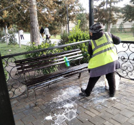 Güclü yağışdan sonra paytaxtda genişmiqyaslı daxili iməclik keçirilib