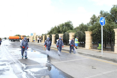 554 streets cleaned in Baku