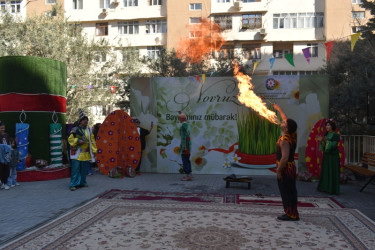 Paytaxtın abad məhəllələrindəki Novruz şənlikləri davam edir