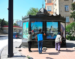 The streets of the capital were washed again