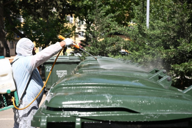 The streets of the capital were washed again