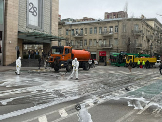 Güclü yağışdan sonra paytaxtda genişmiqyaslı daxili iməclik keçirilib